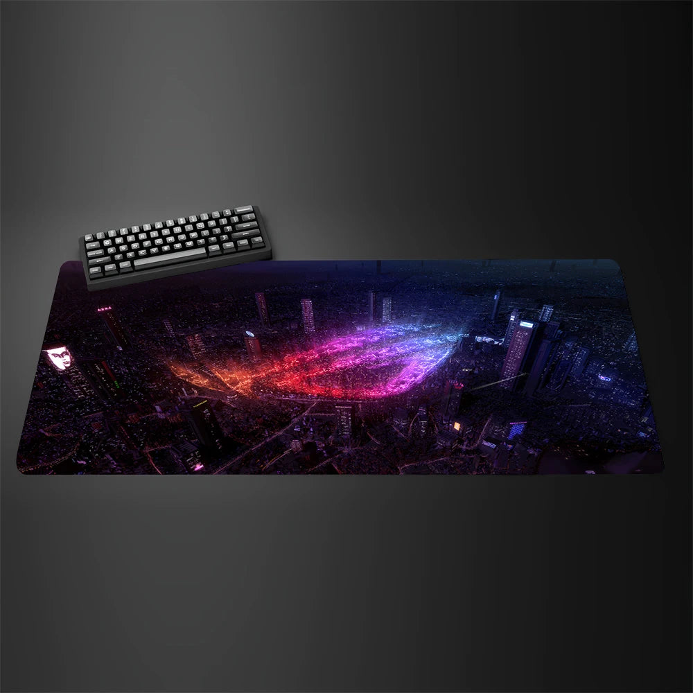 Asus Rog Mause Pad Anime Mouse Mats Gaming Computer Desk Mat Mouse Carpet Pc Accessories Gamer Mouse Pad Speed Rubber Mat