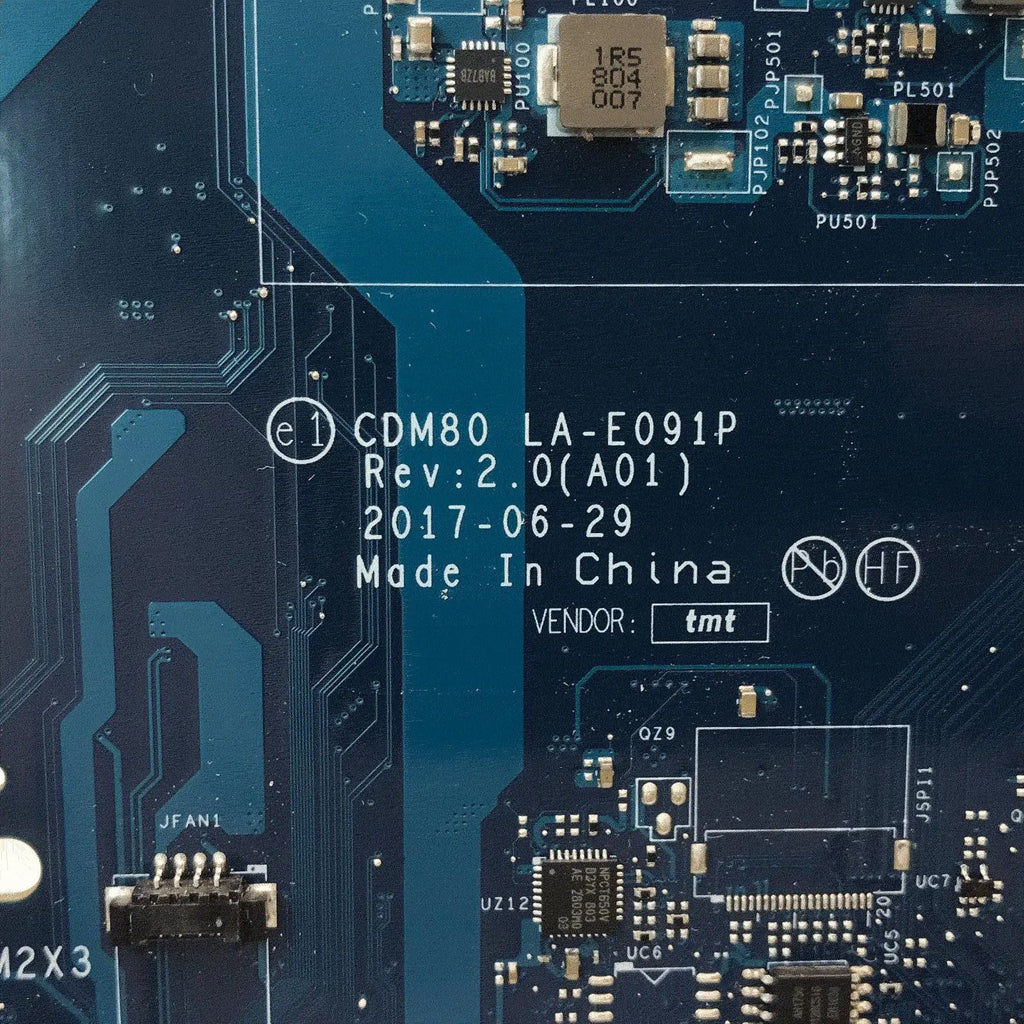 Notebook Mainboard For Dell Latitude 5580 00C098 0V6V32 0M3HDV 0Y2K9C LA-E091P Laptop Motherboard i3 i5 i7 6th 7th Gen CPU