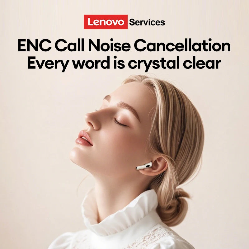 Choice Lenovo Wireless Bluetooth Earphones ENC Noise Reduction Low Latency Gaming Headset Pro 6 Business Earbuds Music LE201