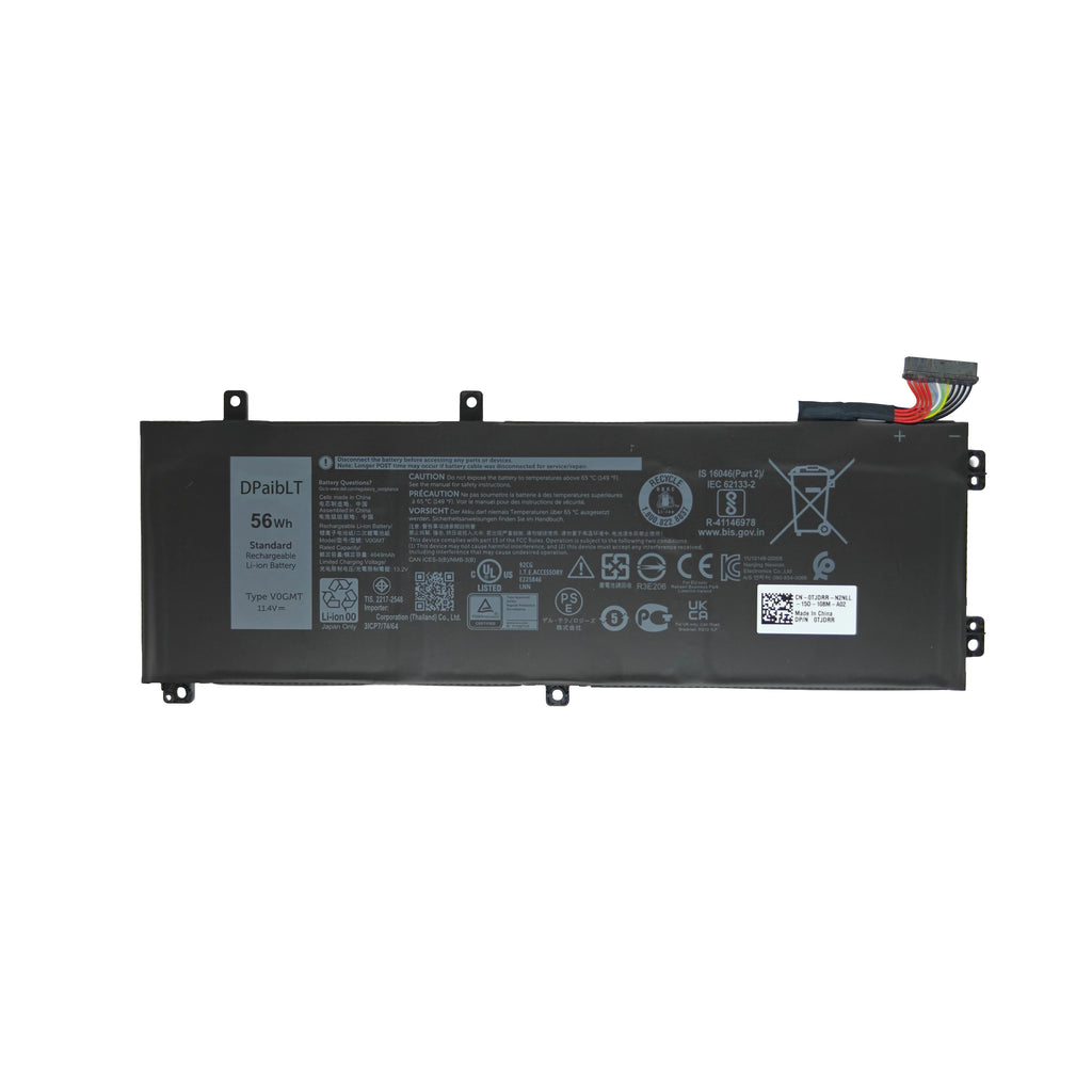 DPaibLT 56Wh V0GMT 4K1VM LAPTOP Replacement battery For Dell G7 17 7700 P46E Vostro 7500 Inspiron 7500 7501 7591 Precision 5540