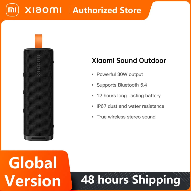 Xiaomi Sound Outdoor Smart speaker Global Version Bluetooth5.4 IP67 dust and water resistance Up 12 hours  long-lasting battery