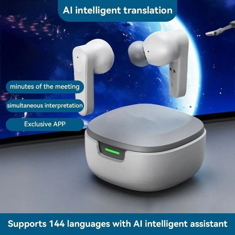 A98 Wireless Bluetooth earphones, in-ear type, noise-canceling, call function, touch control, portable and versatile headphones.