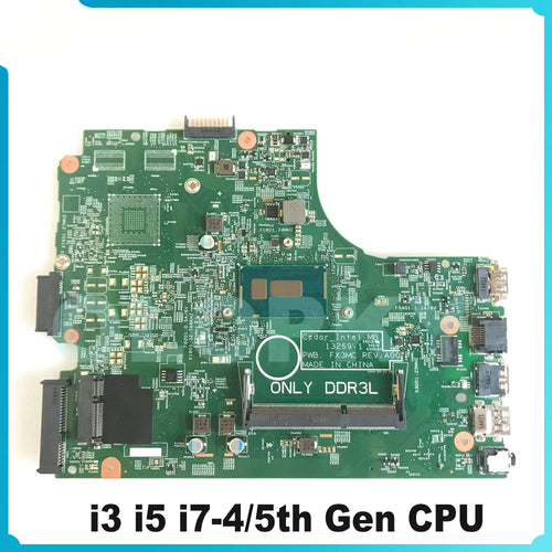 13269-1 For dell Inspiron 3443 3542 3543 5748 5749 Laptop Motherboard With i3 i5 i7-4/5th Gen CPU CN-0HRG70 06YPRH 00XDMH 0T7TC4