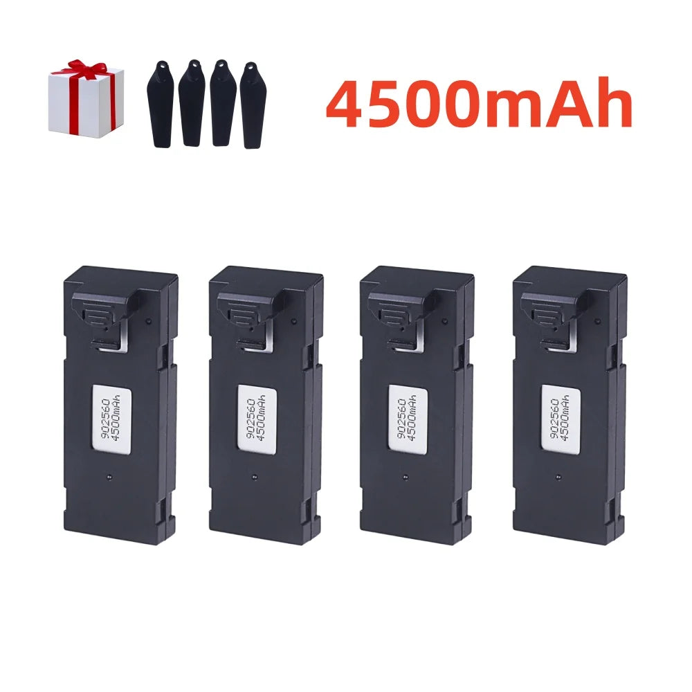 3.7V 4500Mah RC Drone Battery Accessory For E88 E88PRO Ls-E525 E525 PRO Mini Uav Drone Battery Special Rc Part 1/2/3/5/10Pcs