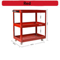 Mechanical Workshop Tools with Wheels, Tool Carts 3-layer Mobile Tool Car, Multifunctional and Heavy-duty Auto Repair Parts Car