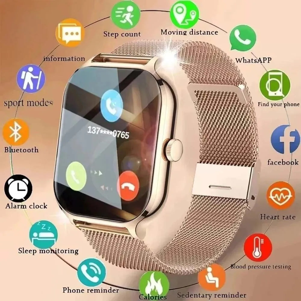 2026 New Smart Watch for Men Women Sport Selling SmartWatch 1.83'' Full Screen Wireless Call Sports Fitness Holiday Gift Android
