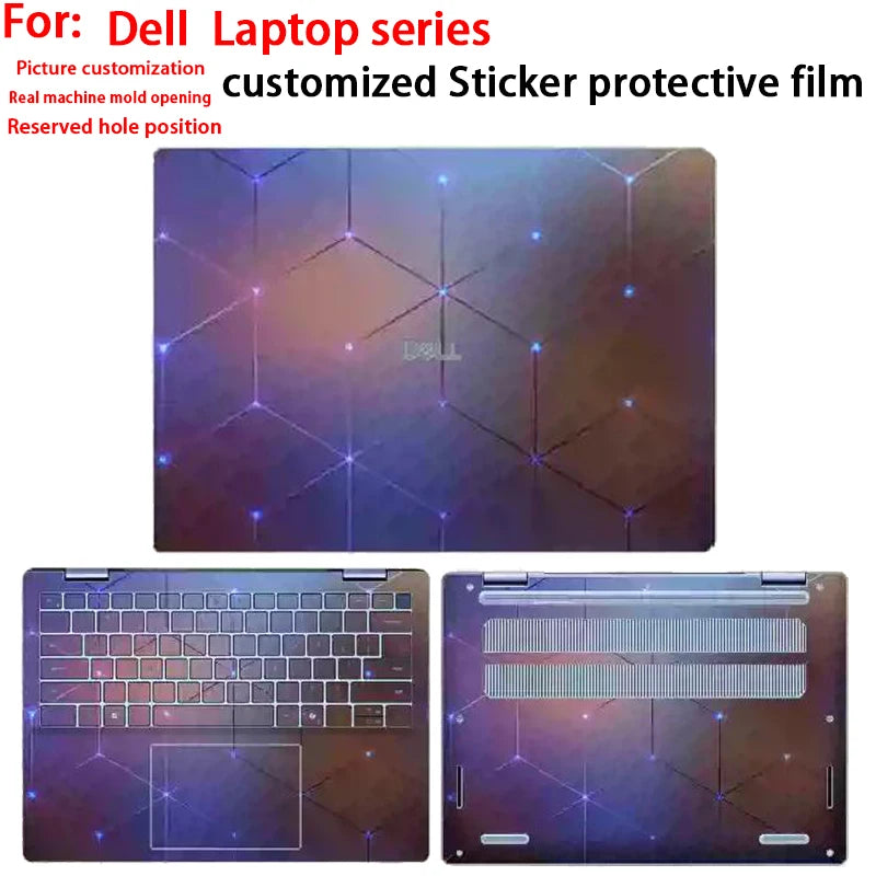 For Dell Latitude 7650 5550 5450 7450 pattern protective film Latitude 9430 7350 5350 2-in-1 laptop shell film body custom film
