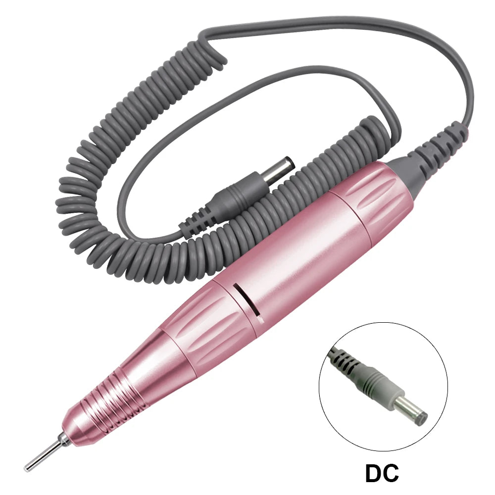 35000RPM DC 3 & 5 PIN Electric Nail Drill Pen Handle File Polish Grind Machine Handpiece Manicure Tool Nail Drill Accessories