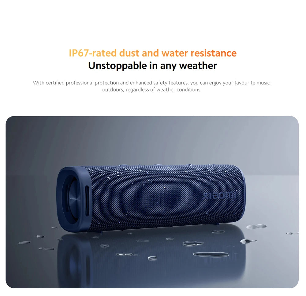 Xiaomi Sound Outdoor Smart speaker Global Version Bluetooth5.4 IP67 dust and water resistance Up 12 hours  long-lasting battery