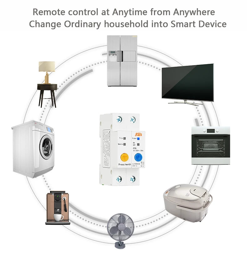 eWelink WiFi circuit breaker Smart switch timer remote control voice control Alexa echo with Leakage Protection for Smart Home