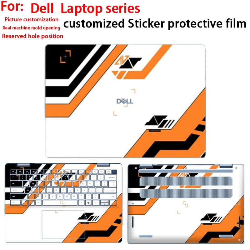 For Dell Latitude 7650 5550 5450 7450 pattern protective film Latitude 9430 7350 5350 2-in-1 laptop shell film body custom film