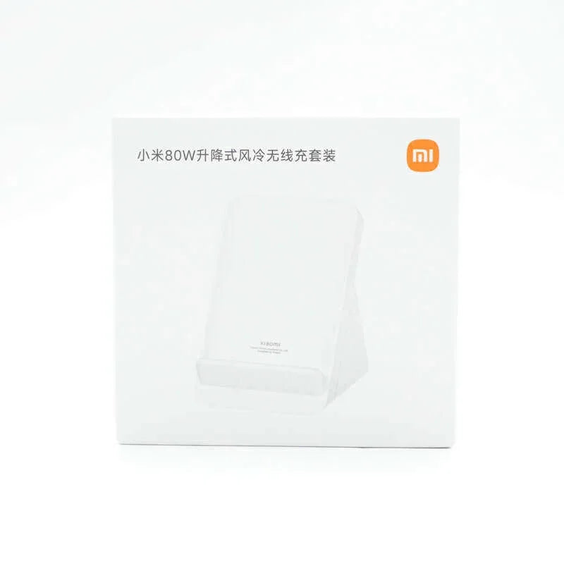 Original XIAOMI 80W Elevating Vertical Air Cooled Wireless Charging Set Fast Charging Station for Smartphone
