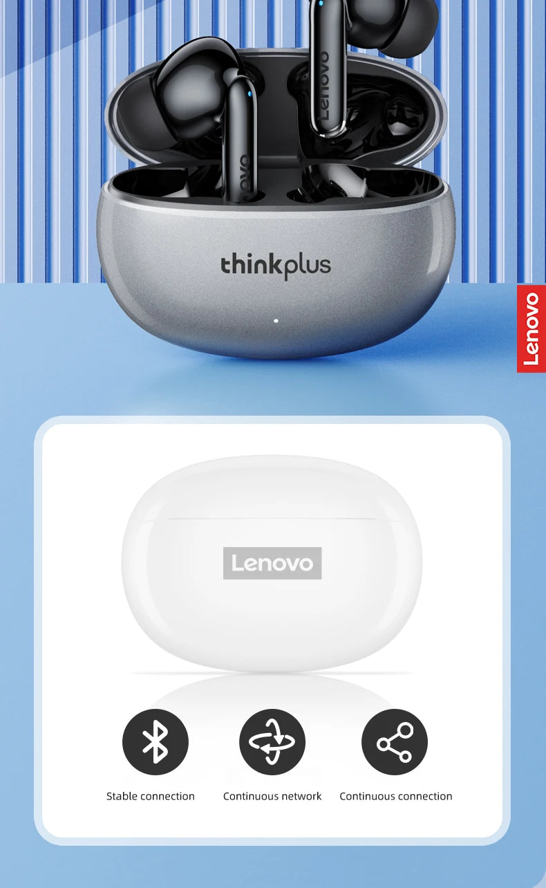 NEW Original Lenovo XT88 TWS Wireless Earphone Bluetooth 5.3 Dual Stereo Noise Reduction Bass Touch Control Long Standby 250mAH