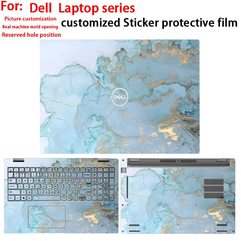 For Dell Latitude 7650 5550 5450 7450 pattern protective film Latitude 9430 7350 5350 2-in-1 laptop shell film body custom film