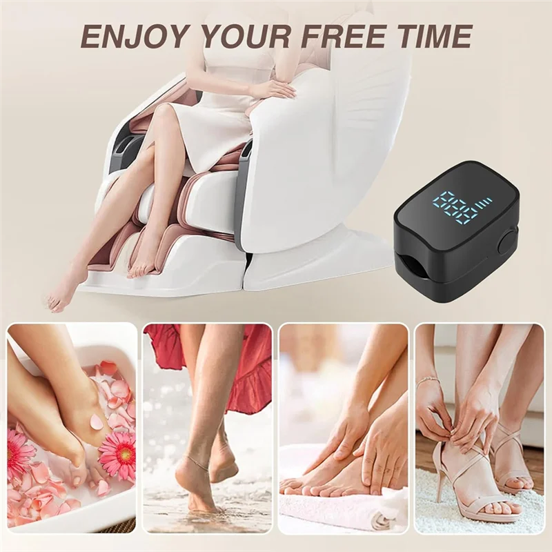 For Home Use Nail Fungus Treatment Device 905Nm Infrared And 470Nm Blue LED Laser Efficient Onychomycosis Therapy Black