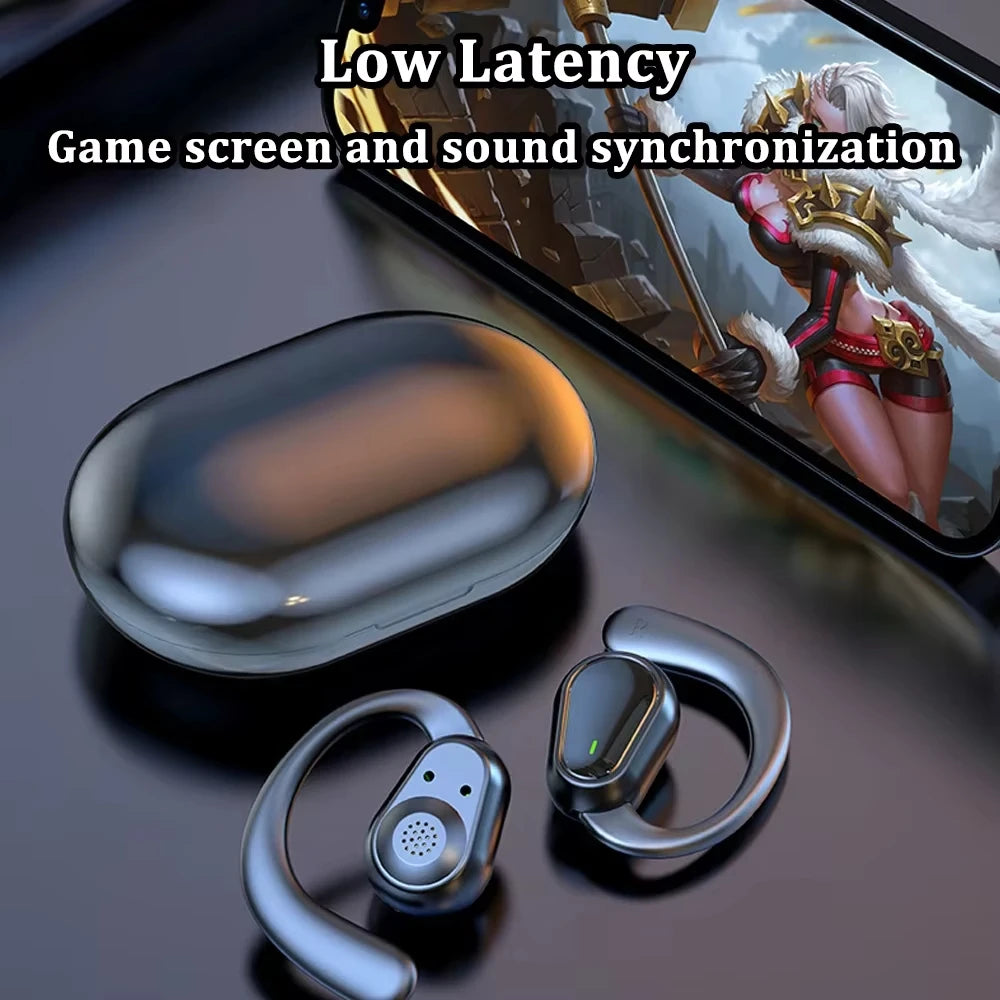 Lenovo Bluetooth 5.3 Headphones Ear Hook Earphones Wireless Earphones HiFi Stereo Waterproof Headset Noise Reduction Earbuds