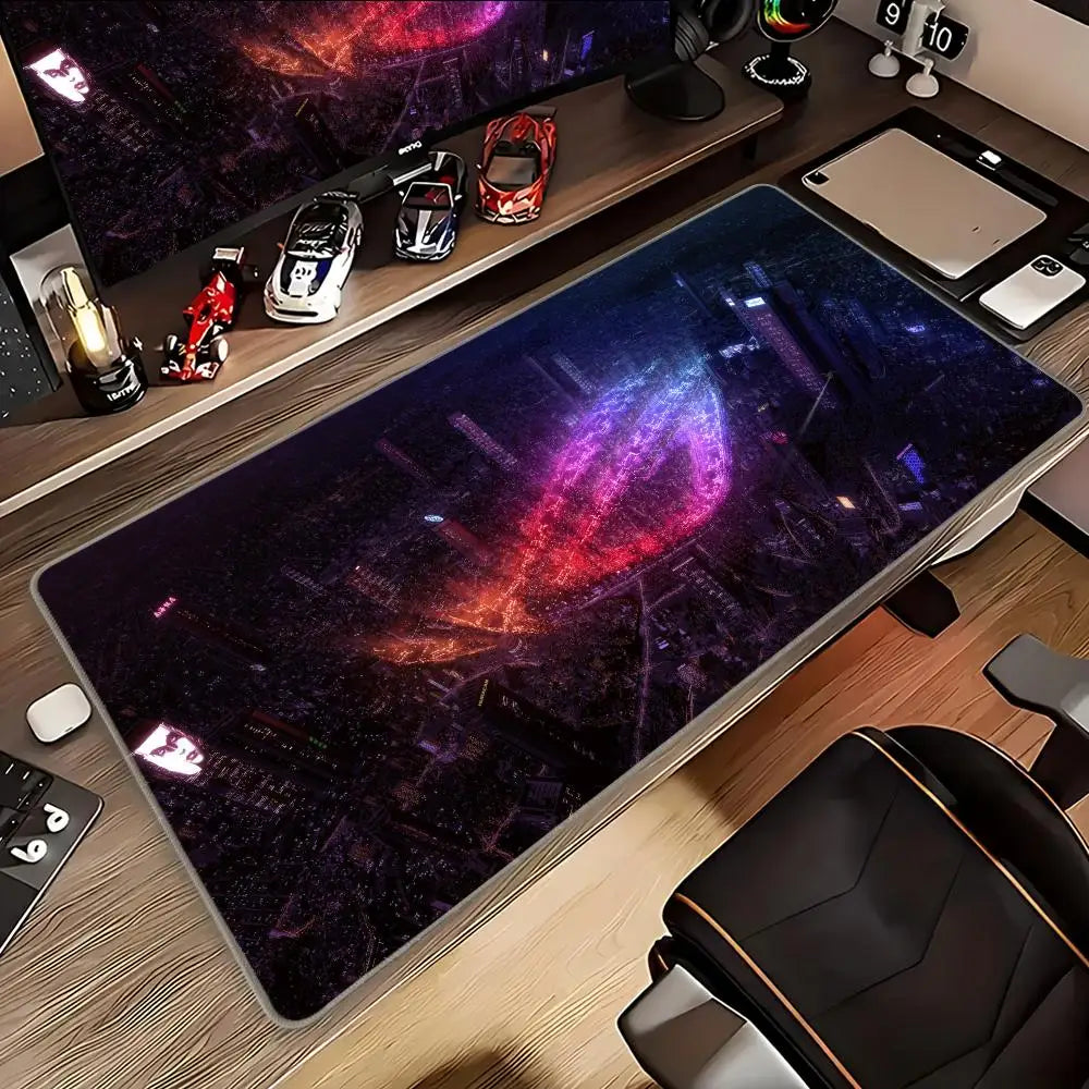Asus Rog Mause Pad Anime Mouse Mats Gaming Computer Desk Mat Mouse Carpet Pc Accessories Gamer Mouse Pad Speed Rubber Mat
