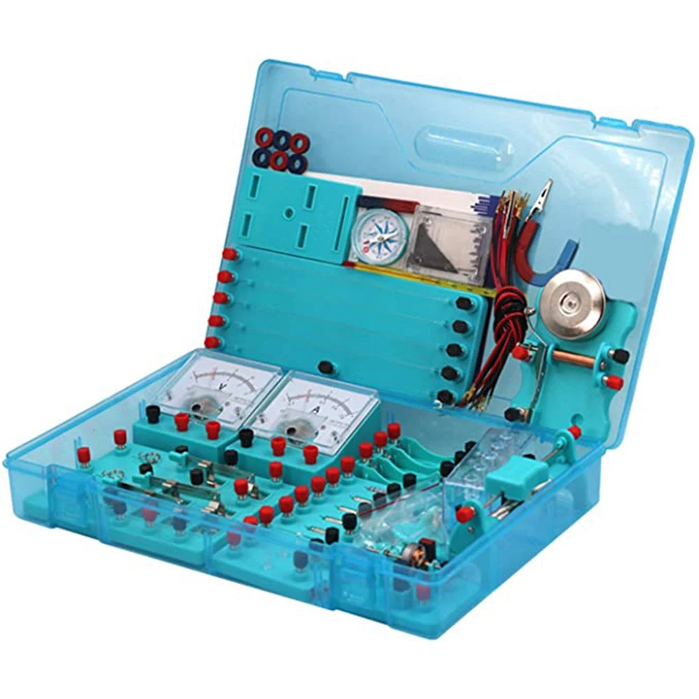 Hot sale Kids Electricity Circuit Learning Kit Physics Experiment Kit Basic Educational ABS Electricity Magnetism Learning Tool