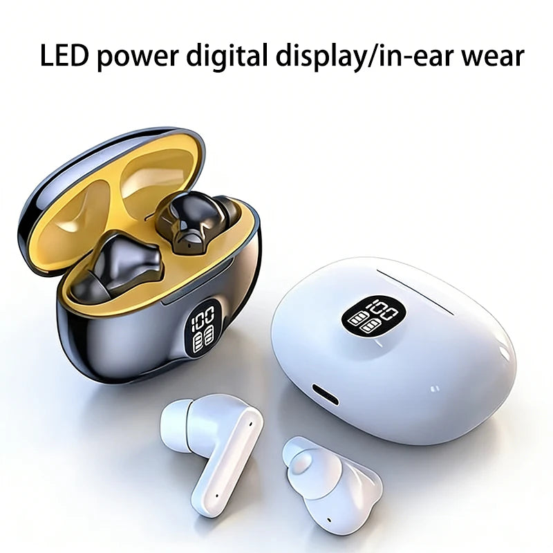 895B-New TWS Wireless Earphones with LED Display, Hi-Fi Stereo Sound Bluetooth 5.3 Earbuds Latency for Gaming/Sports/Music