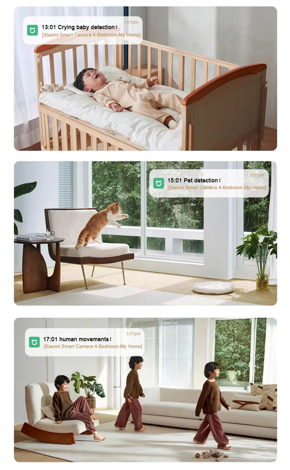 XIAOMI Smart Camera 4,Dual-band Wi-Fi 6,8MP 4K HDR AI Tracking,Night Vision,Two-Way Audio,Home Security Baby Monitor,Pet Camera