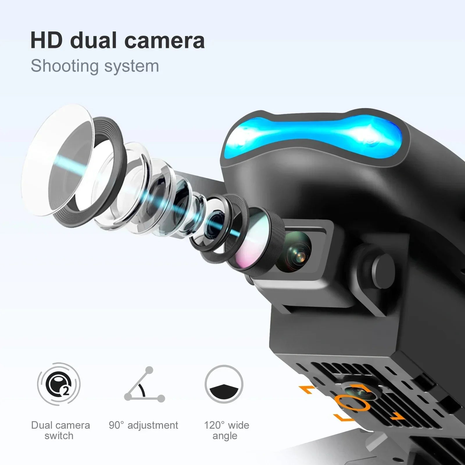 New E99 Pro HD 4K Drone Dual Camera High Hold Mode Foldable Mini WIFI Aerial Photography RC Quadcopter Toys Helicopter Dron