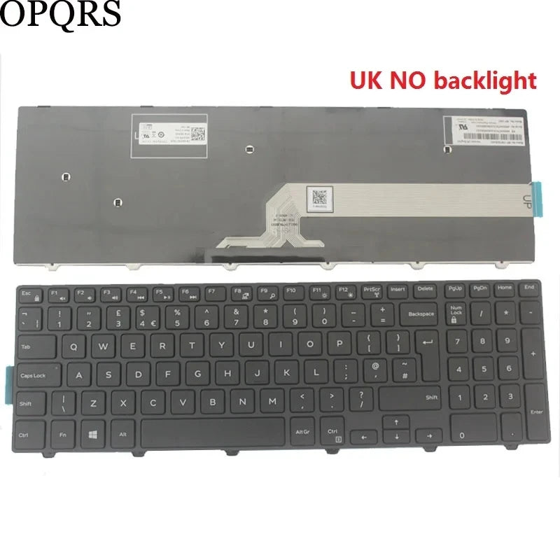 Laptop Keyboard FOR Dell Inspiron 15 3000 3541 3542 3543 3546 3559 3551 3552 3558 3550 3567 3878 US/UK/Spanish