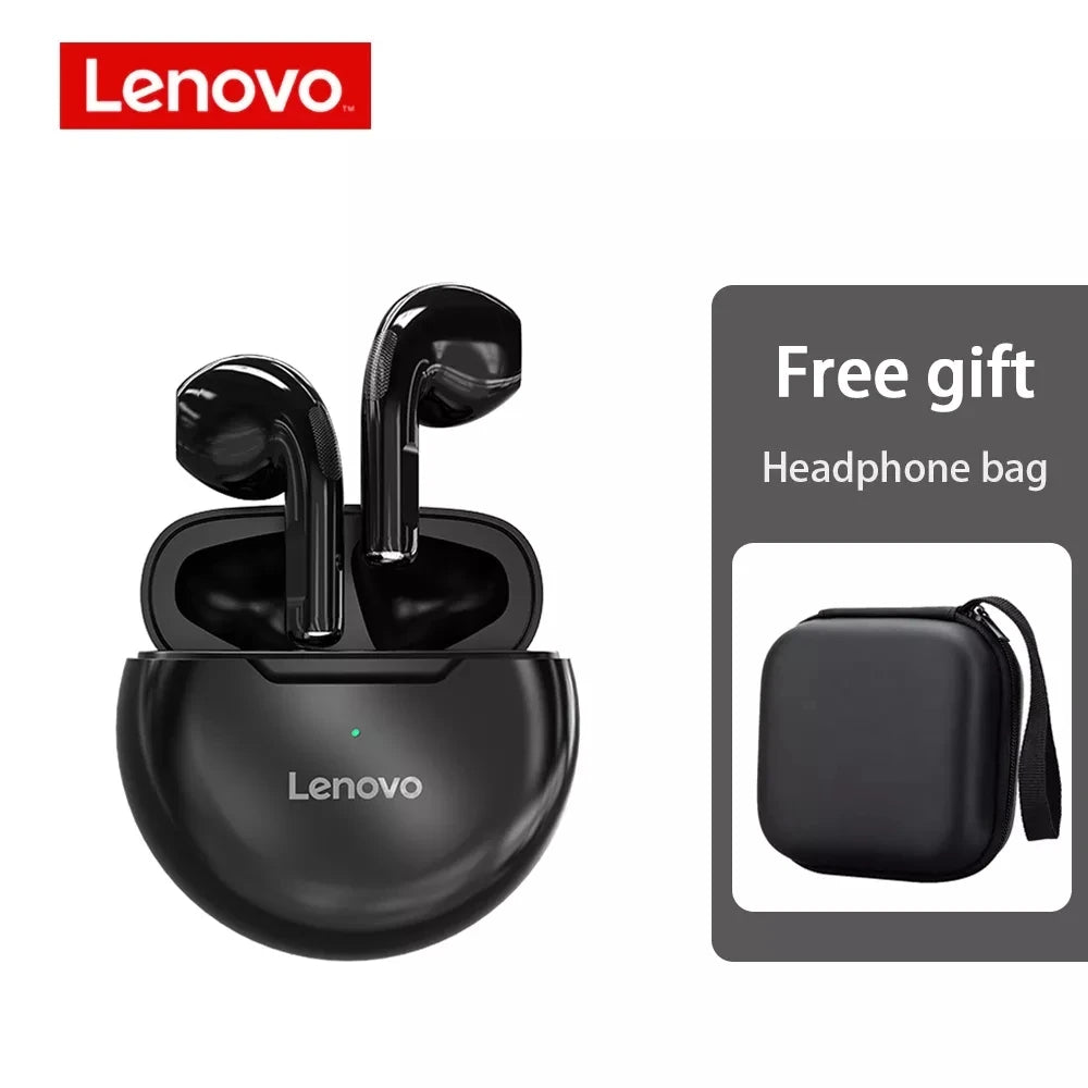 Lenovo HT38 TWS Bluetooth Earbuds Wireless Headphones Mini Headset with Dual Mic Noise Reduction HiFi Stereo Sound 9D