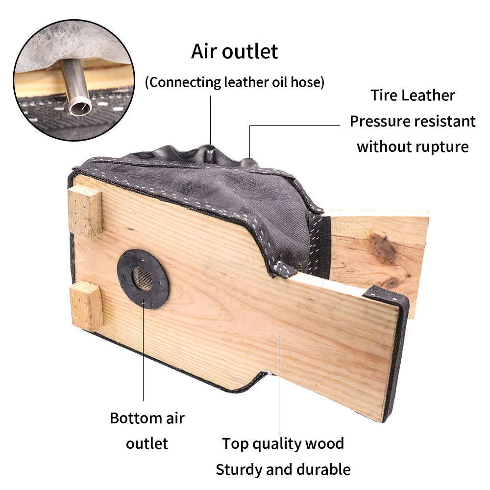 Jewelry Making Tools,Foot-Powered Leather Bellows Blower with Strong Air,Gold and Silver Welding Accessories,Wooden Iron