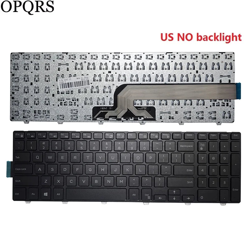 Laptop Keyboard FOR Dell Inspiron 15 3000 3541 3542 3543 3546 3559 3551 3552 3558 3550 3567 3878 US/UK/Spanish