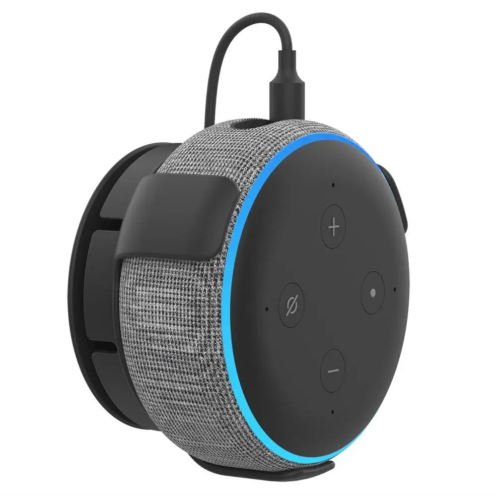 Built In Cable Holder Echo Dot Wall Mount Holder With Smart Speaker Management Space-Saving Accessories For Dot 3rd Gen