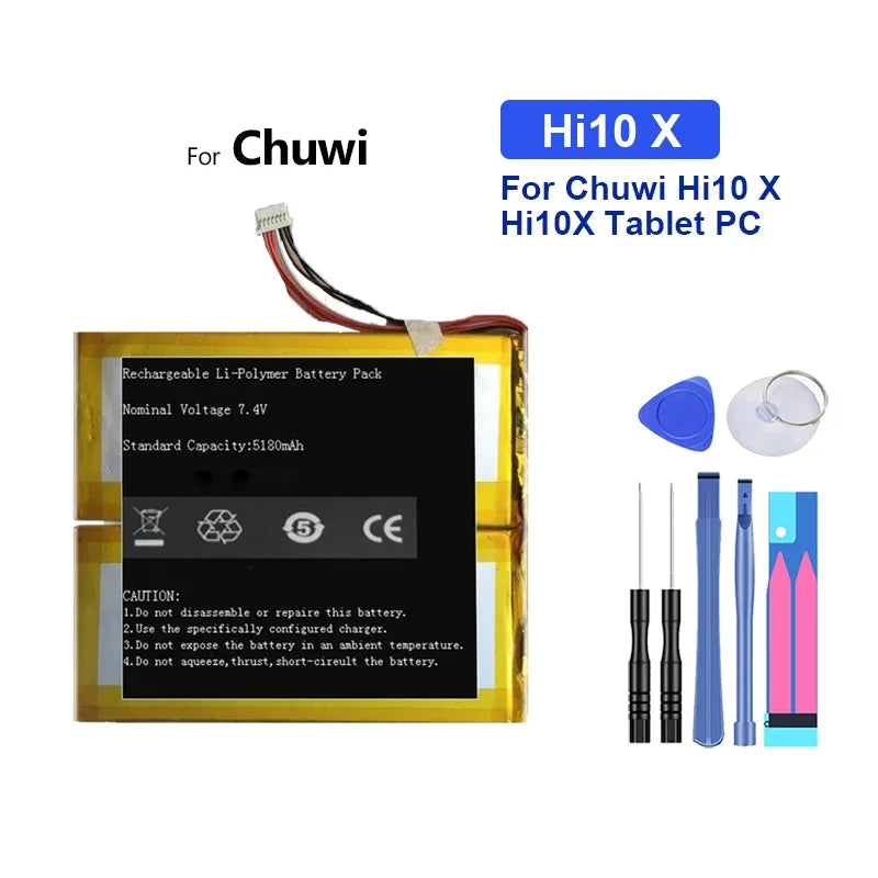 Battery For CHUWI Hi9 Air 10.1 Inch Chuwi Hi10 X Hi10X Hi9 Plus Hi9Plus Tablet PC CWI546