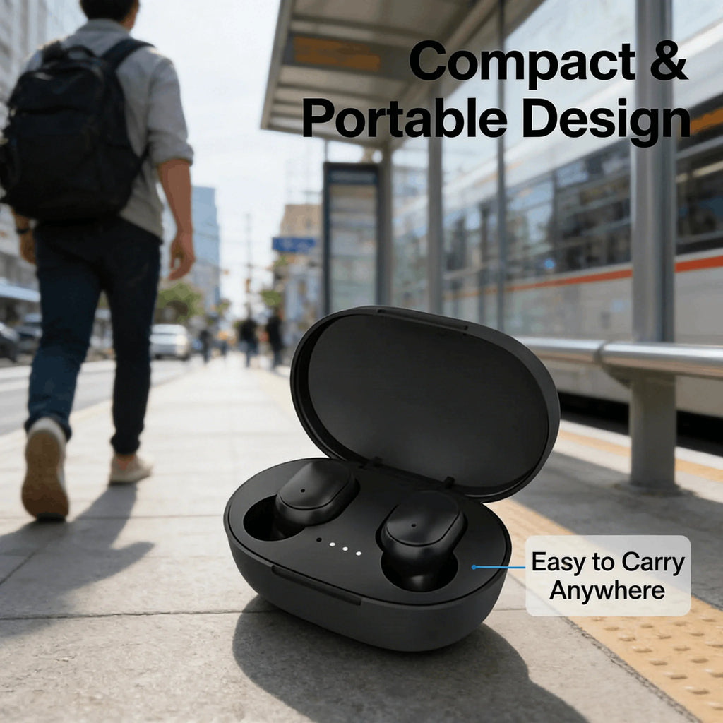 TWS Wireless Earbuds with Bluetooth 5.3, HiFi Stereo Sound, Long Battery Life and Touch Control.
