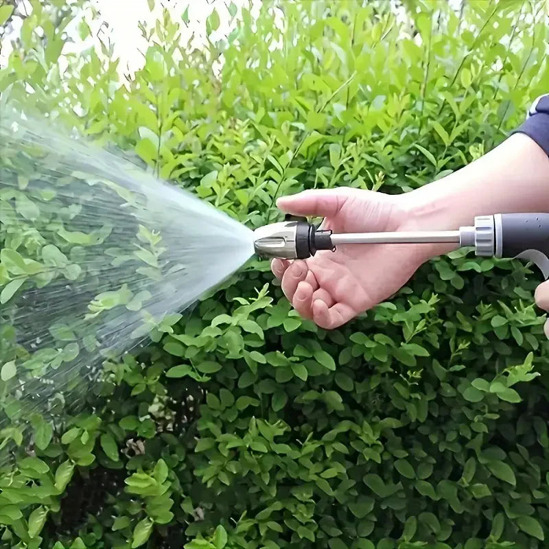 High Pressure Car Wash Foam Gun With Long Handle - Adjustable Nozzle For Cleaning, Watering And inflating Tires - includes Foam