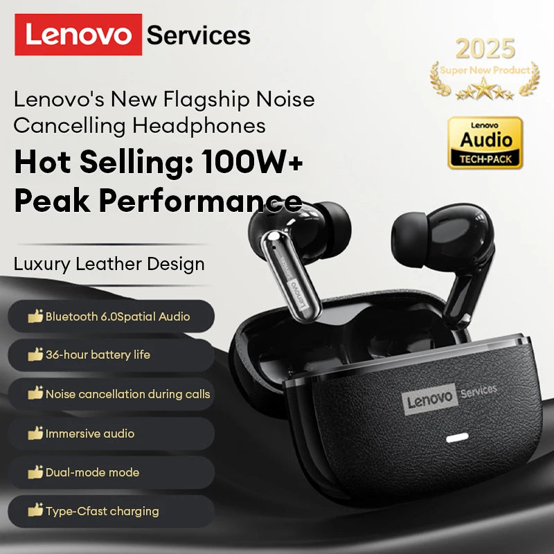 Lenovo LE208 TWS Wireless Earphones Bluetooth V6.0 Hi-Fi AUDIO IMAX-level Sound Earphones Stereo ENC Noise Cancelling Earbuds