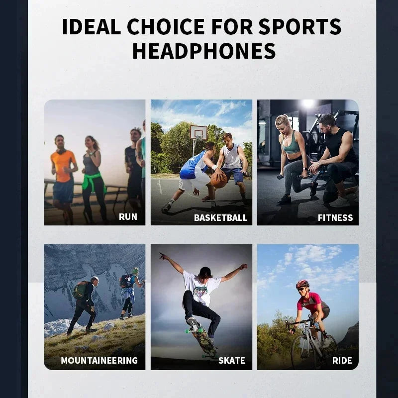 x Lenovo Bone Conduction Earphones Bluetooth Hifi Music Headphones Sport Ear-hook Wireless Headsets with Mic Waterproof Earbuds