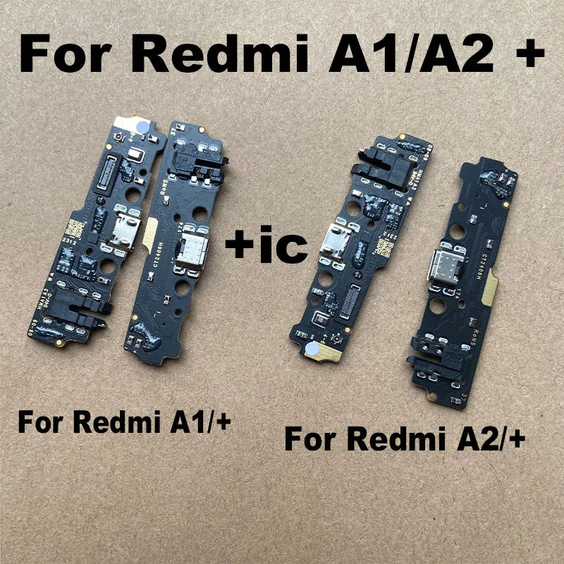 For Xiaomi Redmi A1 A2 A3 A3X + Plus USB Charging Port Mic Microphone Dock Board Flex Cable With IC Fast Charging 4G 5G