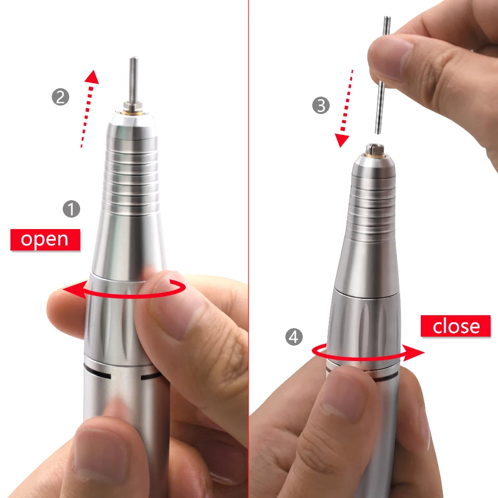 35000RPM DC 3 & 5 PIN Electric Nail Drill Pen Handle File Polish Grind Machine Handpiece Manicure Tool Nail Drill Accessories