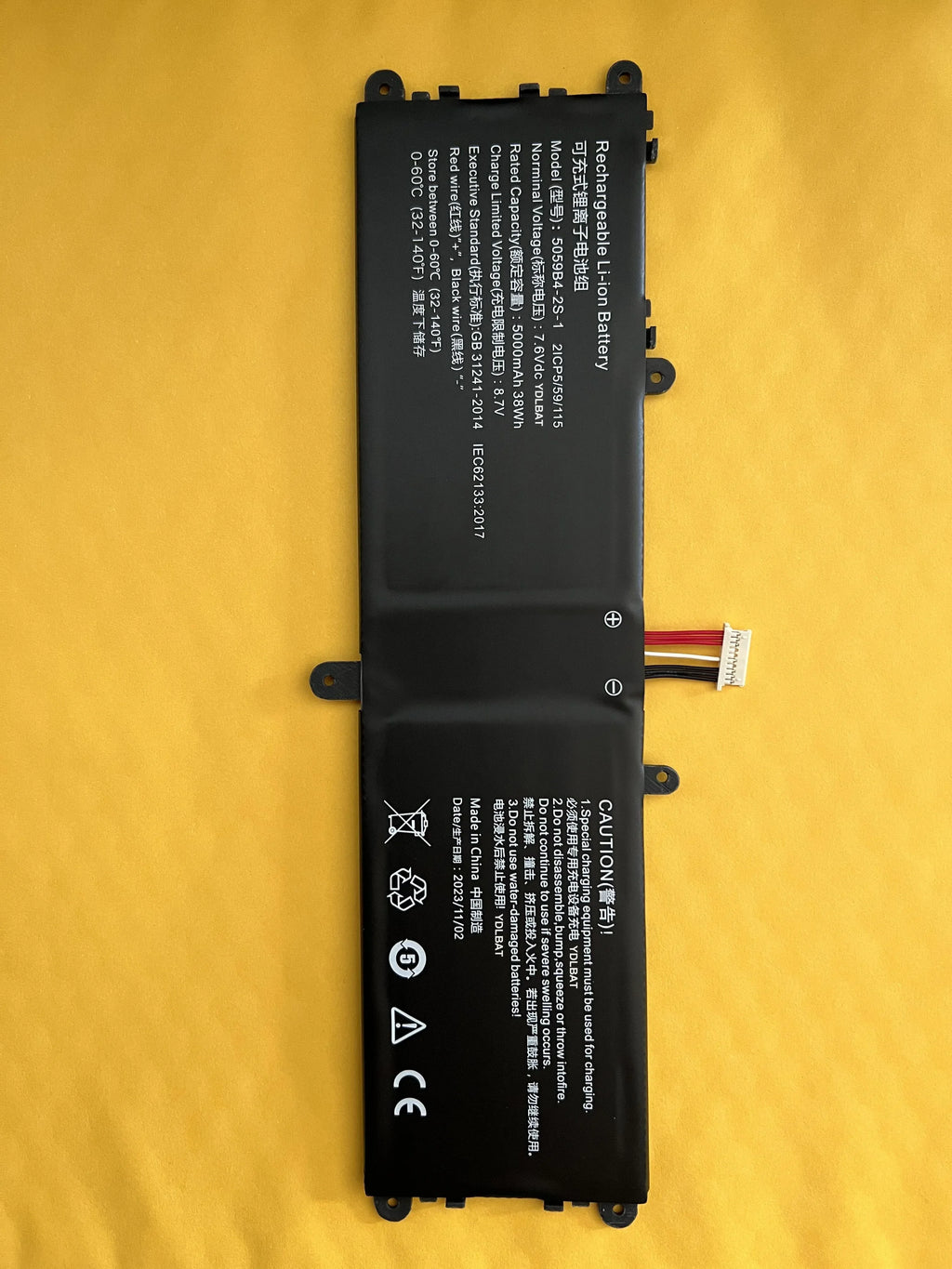 Battery For Chuwi For GemiBook 13 CWI528 5059B4-2S-1 5059B4-2S1P 5059B4-2S 7.6V 5000mAh 38Wh 10PIN 7Lines New