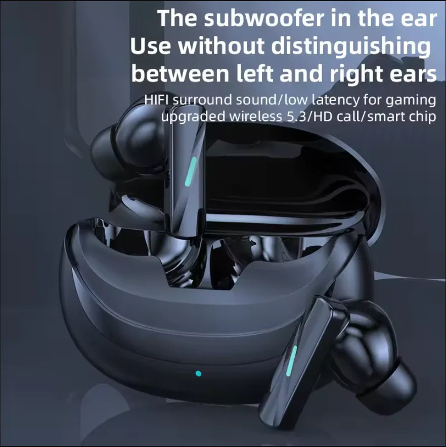 TWS Wireless Earbuds Original Sports Stereo Headset HiFi Waterproof with Mic True Wireless Earphones for Business Office Travel