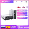 CHUWI UBox AMD R5-6600H Mini PC 6 Cores 12 Threads DDR5 16GB 512GB SSD 4.5GHz Max Frequency WiFi 6＆1G LAN Desktop Computer