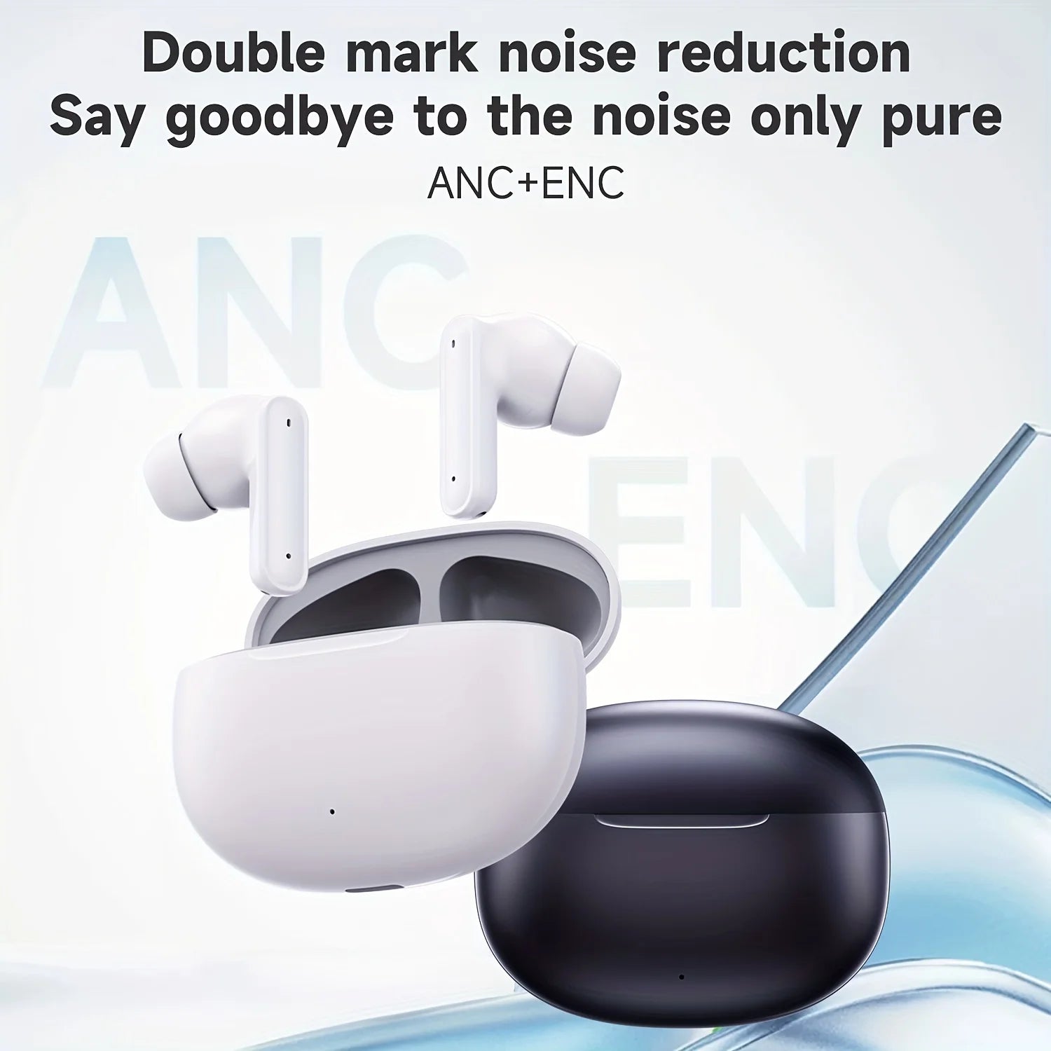 Wireless earbuds T280 ANC TWS Bluetooth5.3 Earphone Active Noise Cancelling Headphones Stereo Sound Headset For Android iOS