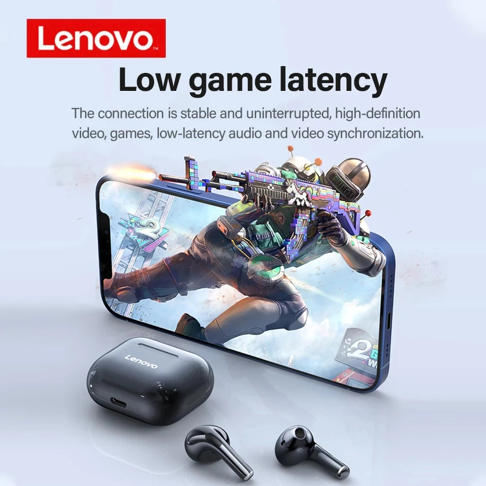 Lenovo LP40 Wireless Earbuds – Bluetooth 5.0 Touch Control