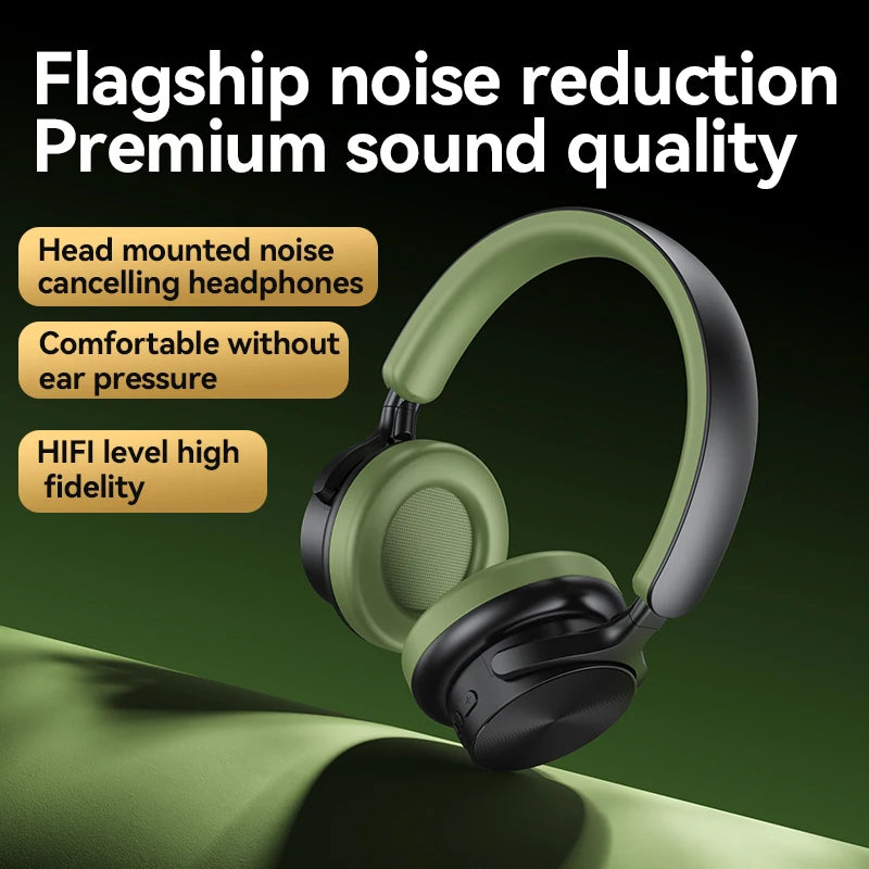 A53 PRO Bluetooth 5.3 Headphones Over Ear HIFI Stereo Headsets True Sport Gamer Earphone TF/AUX Music Player with HD Mic Gifts