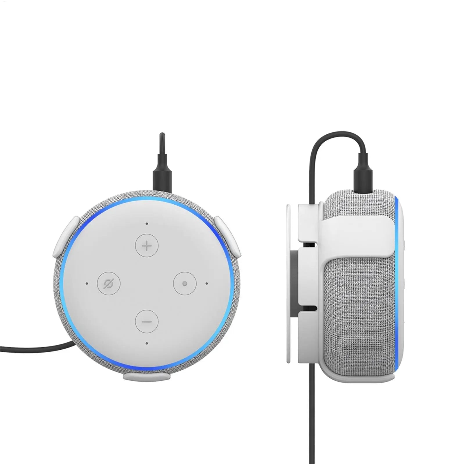 Built In Cable Holder Echo Dot Wall Mount Holder With Smart Speaker Management Space-Saving Accessories For Dot 3rd Gen