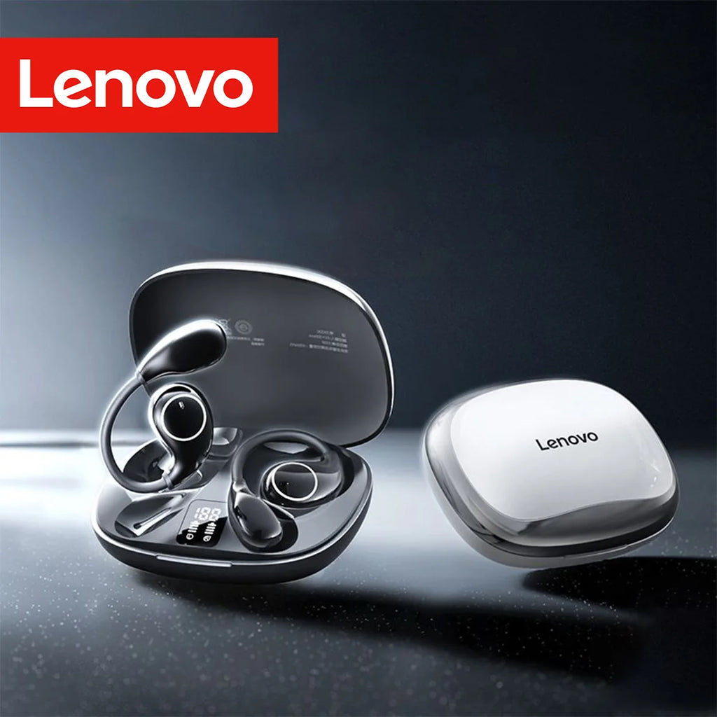 Lenovo Tws Wireless Ear Hook Earbuds Endurance Hifi Stereo Sound Anti-Fall Built-In Mic Perfect Bass Secure Running Earphones