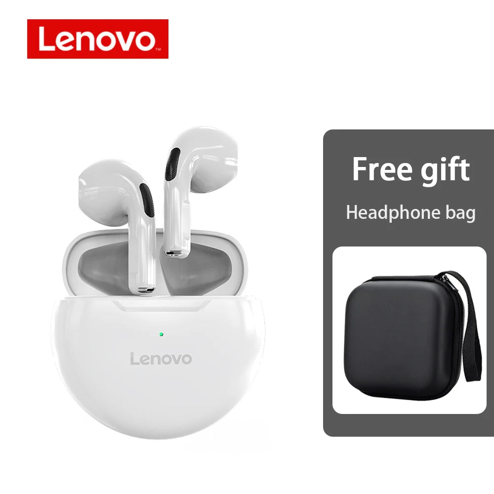 Lenovo HT38 TWS Bluetooth Earbuds Wireless Headphones Mini Headset with Dual Mic Noise Reduction HiFi Stereo Sound 9D