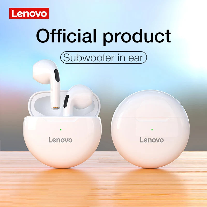Lenovo HT38 TWS Bluetooth Earbuds Wireless Headphones Mini Headset with Dual Mic Noise Reduction HiFi Stereo Sound 9D