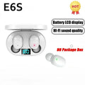 TWS E6S Wireless Earbuds Bluetooth Headphones Wireless Bluetooth Earphones  Noise Cancelling Earphones with Mic