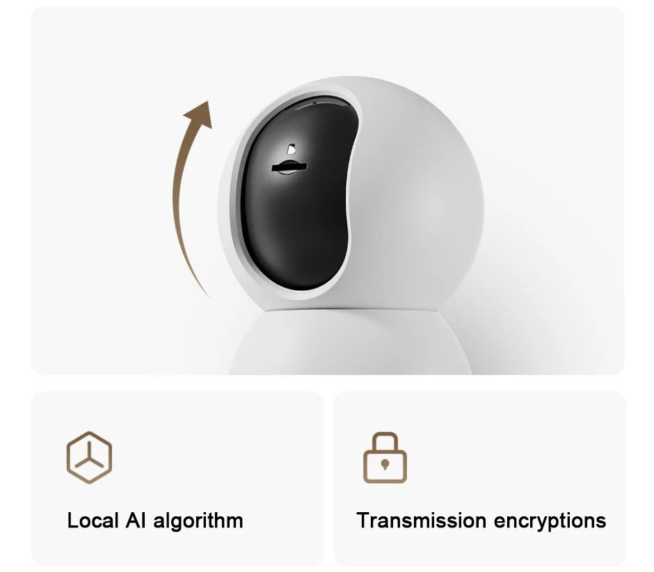 XIAOMI Smart Camera 4,Dual-band Wi-Fi 6,8MP 4K HDR AI Tracking,Night Vision,Two-Way Audio,Home Security Baby Monitor,Pet Camera