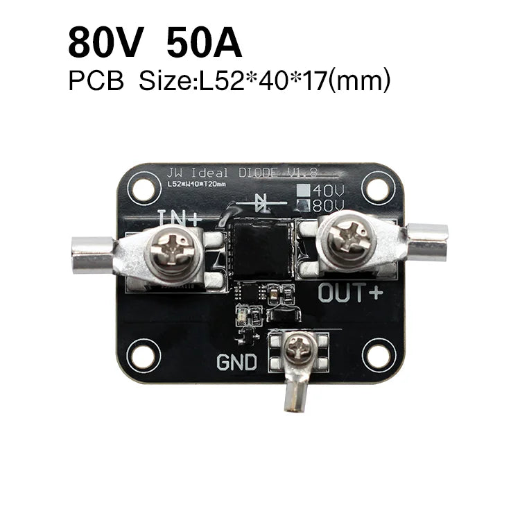 Enerkey Ideal Diode 1.5mR 40V 80V 50A Sufficient Current Photovoltaic Solar Base Station Industrial Control Redundancy Switching